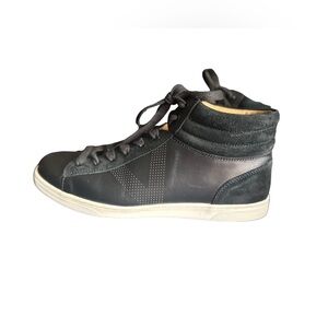 Vionic Malcom High Top Men's Supportive Sneaker Greige Black Size 9.5